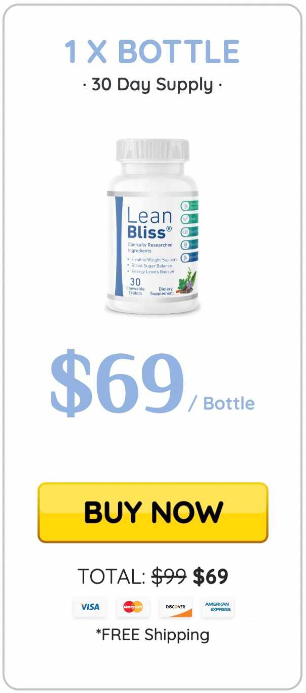 Special limited-time pricing offer for LeanBliss supplement